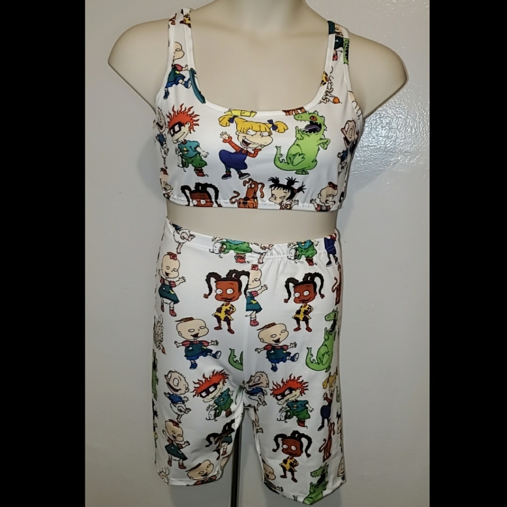 Two Piece Rugrats Cartoon Short Set - Picture 2 of 3